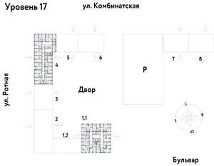 2-к квартира, вторичка, 42м2, 17/21 этаж
