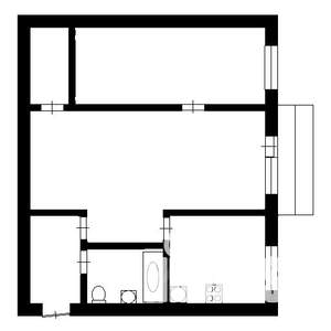 2-к квартира, вторичка, 43м2, 2/5 этаж