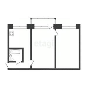 2-к квартира, вторичка, 45м2, 3/5 этаж