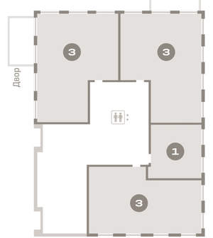 1-к квартира, вторичка, 40м2, 1/16 этаж