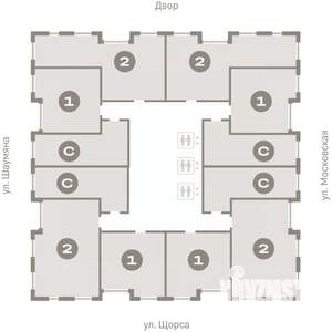 1-к квартира, вторичка, 49м2, 9/24 этаж