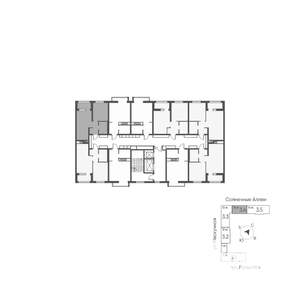 1-к квартира, вторичка, 37м2, 9/11 этаж