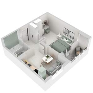 1-к квартира, вторичка, 37м2, 9/17 этаж