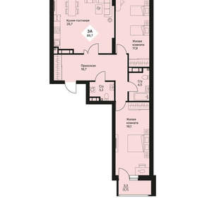 3-к квартира, вторичка, 90м2, 11/25 этаж