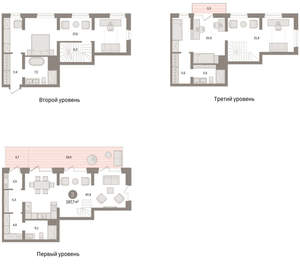 3-к квартира, вторичка, 197м2, 1/8 этаж