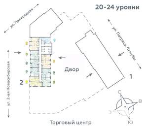 1-к квартира, вторичка, 35м2, 22/24 этаж