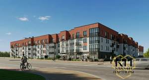 1-к квартира, строящийся дом, 46м2, 2/4 этаж