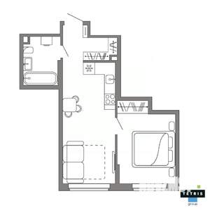 2-к квартира, вторичка, 39м2, 29/32 этаж