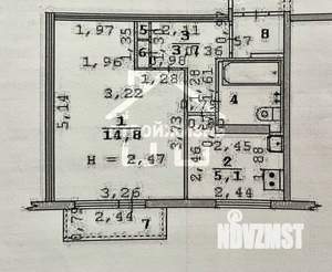 1-к квартира, вторичка, 27м2, 2/5 этаж