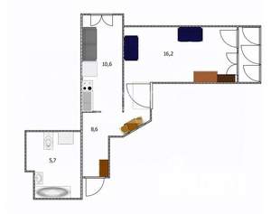 1-к квартира, вторичка, 41м2, 29/32 этаж