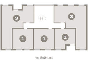 3-к квартира, вторичка, 83м2, 2/7 этаж