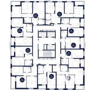 3-к квартира, сданный дом, 70м2, 18/21 этаж