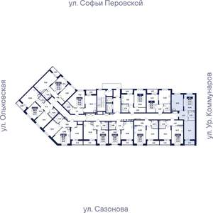 2-к квартира, вторичка, 56м2, 12/17 этаж