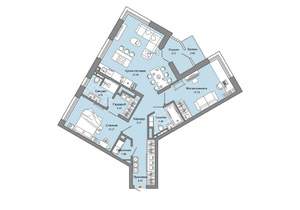 2-к квартира, сданный дом, 85м2, 4/8 этаж