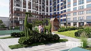 2-к квартира, строящийся дом, 55м2, 13/31 этаж