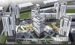 2-к квартира, строящийся дом, 52м2, 19/32 этаж