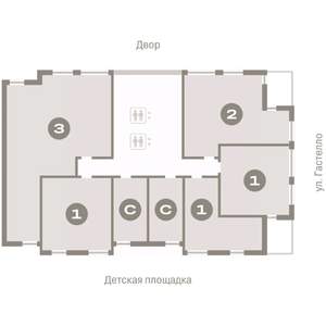 3-к квартира, вторичка, 107м2, 7/16 этаж