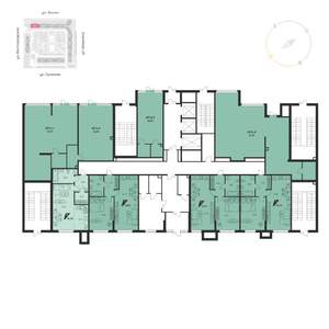 1-к квартира, вторичка, 45м2, 1/25 этаж