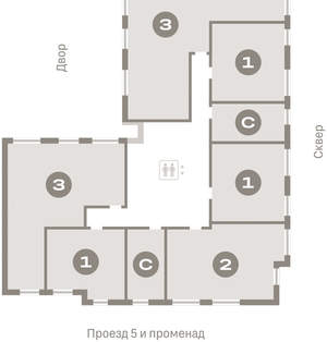 1-к квартира, вторичка, 36м2, 4/9 этаж