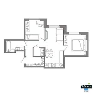 3-к квартира, вторичка, 55м2, 27/32 этаж