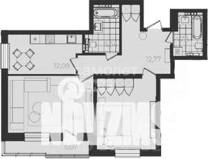 2-к квартира, вторичка, 82м2, 7/20 этаж