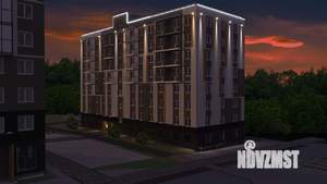 2-к квартира, строящийся дом, 56м2, 6/9 этаж