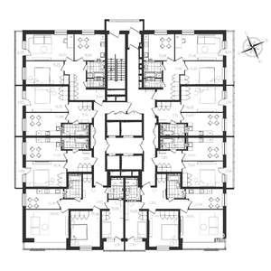 1-к квартира, вторичка, 53м2, 16/20 этаж