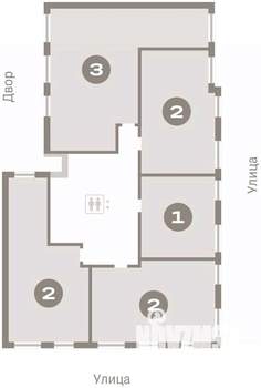 2-к квартира, вторичка, 57м2, 3/7 этаж