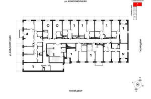 1-к квартира, вторичка, 44м2, 12/25 этаж