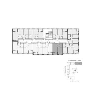 1-к квартира, вторичка, 41м2, 7/9 этаж
