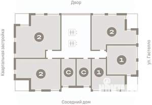 2-к квартира, вторичка, 68м2, 13/16 этаж