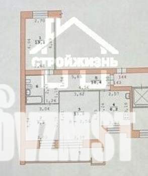 3-к квартира, вторичка, 62м2, 4/10 этаж