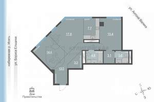 3-к квартира, вторичка, 83м2, 5/27 этаж