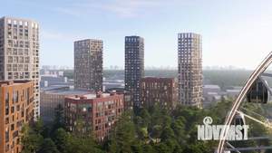 1-к квартира, строящийся дом, 37м2, 17/30 этаж