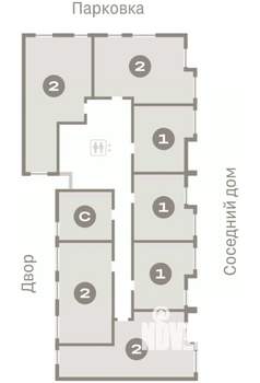 2-к квартира, вторичка, 69м2, 6/9 этаж