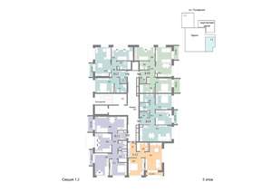 2-к квартира, вторичка, 69м2, 5/25 этаж