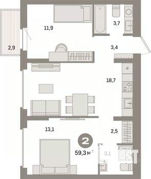 Фото квартиры на продажу (3)