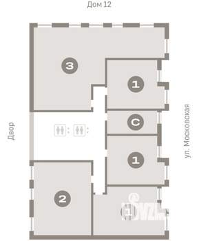 1-к квартира, вторичка, 48м2, 8/16 этаж