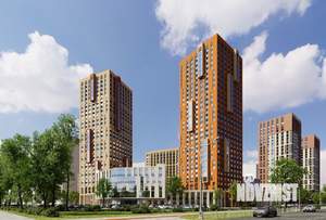 2-к квартира, строящийся дом, 76м2, 19/29 этаж