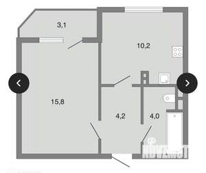 1-к квартира, вторичка, 34м2, 6/18 этаж