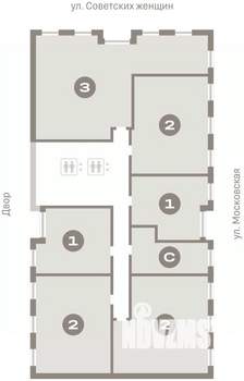 1-к квартира, вторичка, 46м2, 8/24 этаж