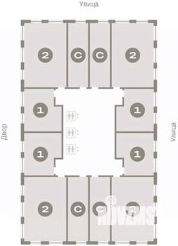 2-к квартира, вторичка, 65м2, 11/25 этаж