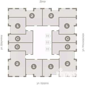 1-к квартира, вторичка, 44м2, 15/24 этаж