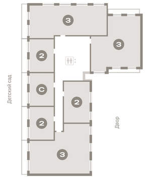 3-к квартира, вторичка, 97м2, 8/9 этаж