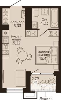 Студия квартира, вторичка, 29м2, 9/18 этаж