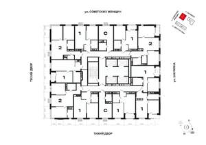 1-к квартира, вторичка, 42м2, 20/31 этаж