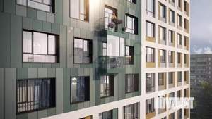 1-к квартира, строящийся дом, 40м2, 2/15 этаж