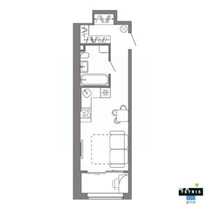 Студия квартира, вторичка, 30м2, 8/32 этаж
