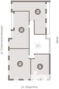 2-к квартира, вторичка, 86м2, 9/24 этаж