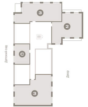 2-к квартира, вторичка, 81м2, 9/9 этаж